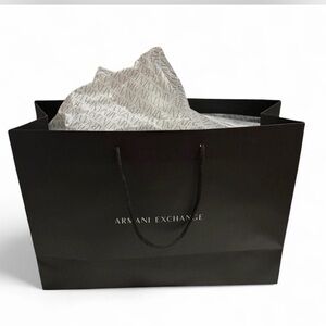 Armani Exchange Elegant Black gift bag